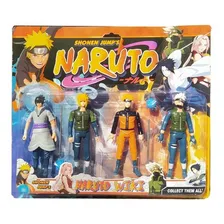 Kit C/4 Bonecos Naruto Uzumaki Articulados Sasuke Kakashi Foto  mini 1