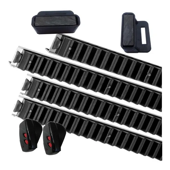 Kit C/ 4 Mts De Cremalheira + 2 Tx + Imãs Motor Dz Garen Cor Preto Foto 1
