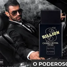 Kit C/ 4 Perfume Billion Casino Royal Paris Elysees Atacado Foto mini 2