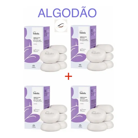 Kit C 4: Sabonete C 5 Un. 90g Cada Natura Tododia Algodao Foto 1