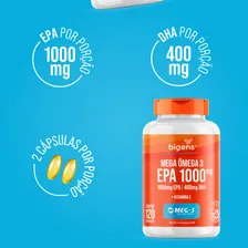 Kit C/ 4x Mega Ômega 3 Meg-3® - Epa 1000mg + Dha 400mg - 480 Cápsulas | Bigens Foto mini 3