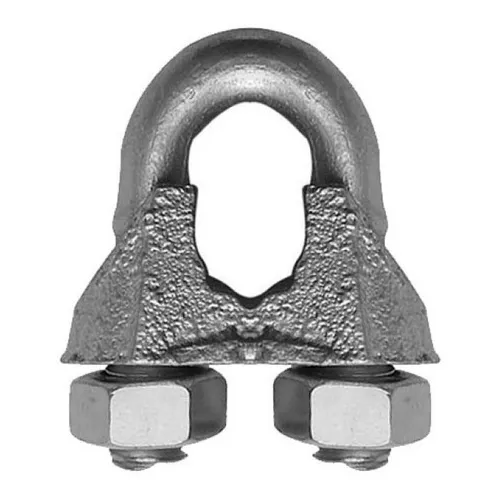 Kit C/ 5 Clip Cabo Aço 25mm 1 Pol Galvanizado Beltools Foto 1