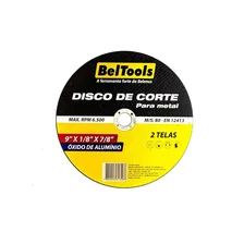 Kit C/ 5 Disco De Corte Ferro 9 X 7/8 Beltools Foto mini 1