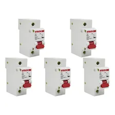 Kit C/5 - Disjuntor Steck Din Unipolar 80a Sd61 C10ka Foto  mini 1