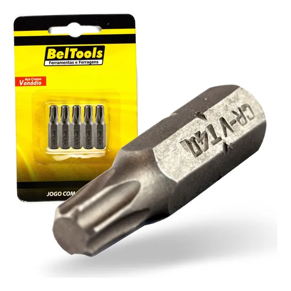 Kit C/ 5 Ponta Bit Torx 32mmx5/16xt40 Beltools Foto 1