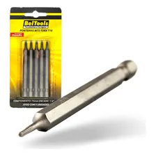 Kit C/ 5 Ponta Bit Torx 75mmx1/4xt7 Beltools Foto mini 1