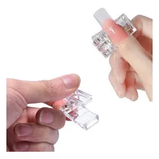Kit C/5 Presilhas Acrílicas Para Construção De Unha Polygel Cor Transparente Foto mini  3