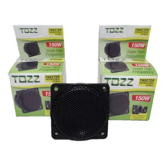 Kit C/5 Tweeters Piezoelétrico 75rms150w Quadrado-tozz Foto 1