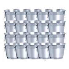Kit C,50 Balde Para Gelo E Cerveja 9 Litros Em Alumínio Puro Liso Foto mini  2