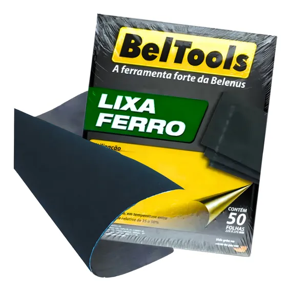 Kit C/ 50 Lixa Ferro Grão 320 Beltools Foto 1