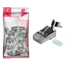 Kit C/ 50 Unidades Plug Conector Rede Cat7 Especial Foto  mini 1