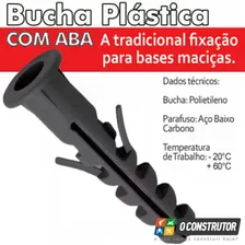 Kit C/ 500 Bucha Nylon 6mm Com Aba Sfor Foto mini  3