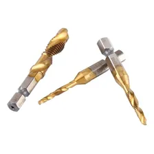 Kit C/ 6 Brocas Rosca Macho M3 M4 M5 M6 M8 M10 Titanio Foto mini 3