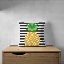 Kit C/ 6 Capas De Almofada Decorativa Abacaxi Tropical 40x40 Foto mini 2