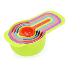 Kit C/ 6 Colheres Medidoras Coloridas Culinária Gourmet Cor Azul Foto  mini 1