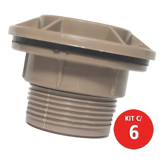 Kit C/ 6 Flange Roscada 32x1 Multilit Foto 1