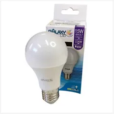 Kit C/ 6 Lâmpadas Led 15w 6500k Luz Branca Bivolt E27 Galaxy Cor Da Luz Branco-frio 110v/220v Foto mini 1