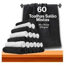 Kit C/ 60 Toalhas De Rosto P/ Salão 45 X 70cm Foto  mini 1