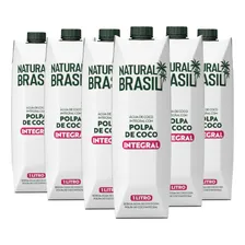 Kit C/ 6und Água De Coco Integral C/ Polpa Natural Brasil 1l Foto mini 1