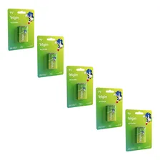 Kit C/10 Baterias 9v Alcalina Elgin Energy Em Blister Foto mini 1