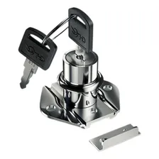 Kit C/10 Fechadura 32mm Cano Longo P/ M贸veis Em Geral Cor Prateado Foto mini 2