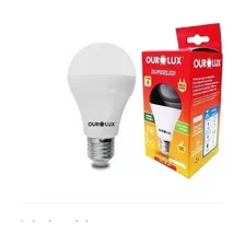 Kit C/10 Lampada Bulbo S Led Ourolux 9w 3000k Bivolt Amarela Foto mini 1