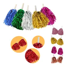 Kit C/10 Pares De Pompom Cores Sortidas Mamãe Sacode Festas Time Festa Foto mini 1