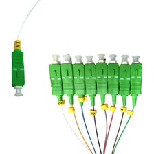 Kit C/10 Splitter Óptico 1x8 Conectorizado Sc Apc Balanceado Foto mini 1
