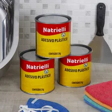 Kit C/2 - Adesivo Plástico Branco 1kg Natrielli Foto mini 4
