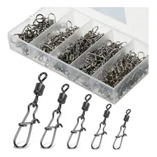 Kit C/200 Snap Destorcedor Com Girador Pesca Engate Rapido Foto  mini 1