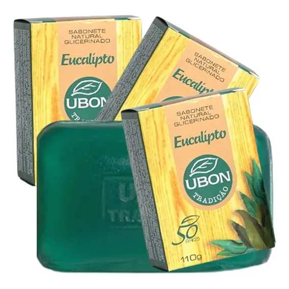 Kit C/25 Sabonete Eucalipto Ubon 110g Foto 1