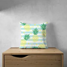 Kit C/3 Capas De Almofada Abacaxi Verão Amarelo 40x40 Foto mini 4