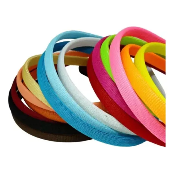 Kit C/36 Tiaras Encapadas Atacado Cores Vibrantes Cor Variada Foto 1