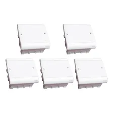 Kit C/5 - Caixa Passagem Pvc 14,5x15 Perlex Embutir Cor Branco Foto mini 1