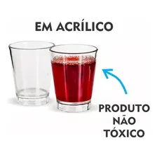 Kit C/50 Copo Dose Acrílico Shot Pinga/cachaça Copinho 55ml Foto mini  3
