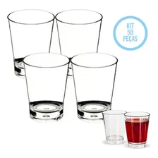 Kit C/50 Copo Dose Acrílico Shot Pinga/cachaça Copinho 55ml Foto  mini 1