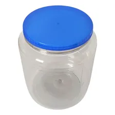 Kit C/6 Potes Plástico Para Alimento Mantimento E Utensílios Cor Azul Foto mini  2