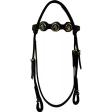 Kit Cabeçada, Peitoral E Rédea Aberta De Couro Para Cavalos! Cor Preto Foto mini  2