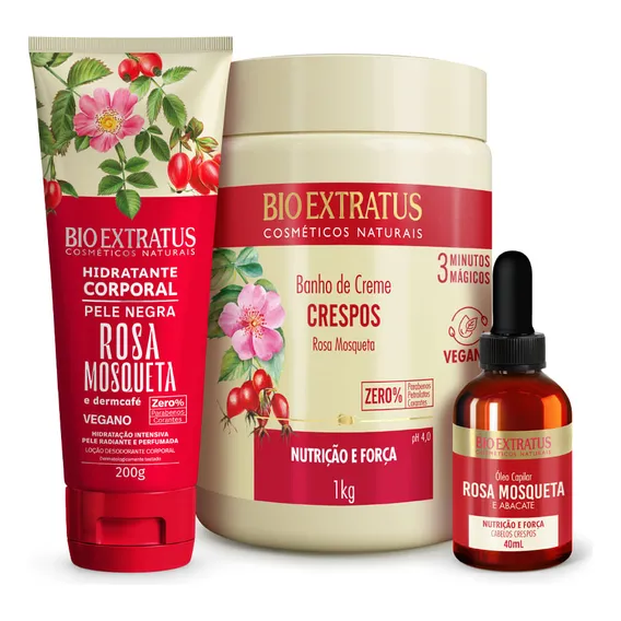 Kit Cabelo E Pele Rosa Mosqueta Foto 1