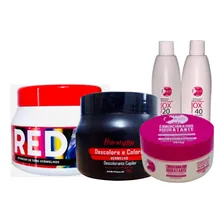 Kit Cabelos Vermelho P贸 Red Mairibel Matizador Mascara E Ox Foto mini 1