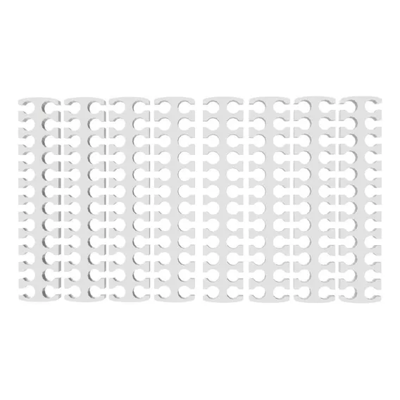Kit Cable Comb Pente Organizador D Cabos Sleeved Case Mod Cor 24 Cabos Branco Foto 1