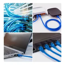 Kit Cabo De Rede 2 Metros Internet Rj45 Crimpado 10/1000 Foto mini  3