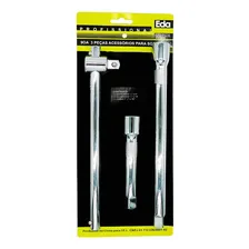 Kit Cabo Força T E Extensão Para Chave Catraca Soquete Foto mini 1