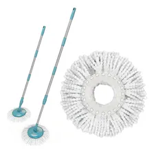 Kit Cabo Mop + Refil Mop Eficaz Flashlimp Limpeza Microfibra Foto mini  2