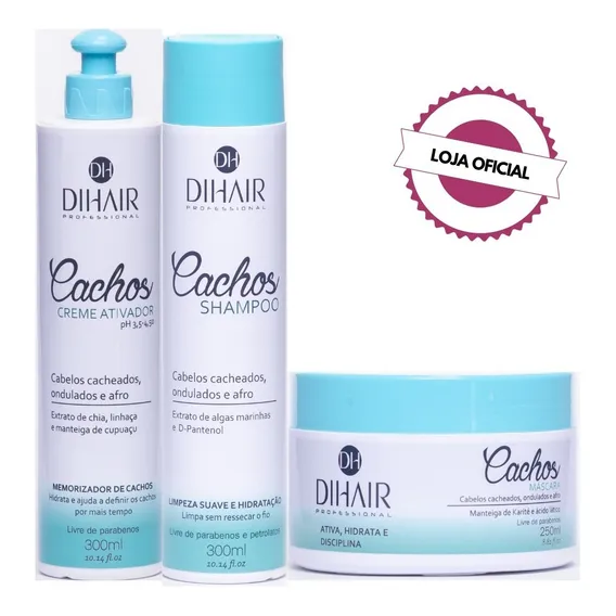 Kit Cachos Perfeitos 300ml Dihair - Cachos Super Definidos Foto 1