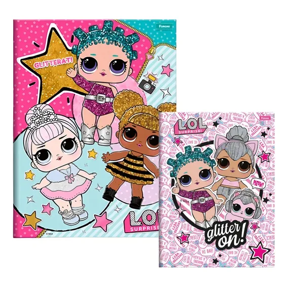 Kit Caderno Lol Surprise Brochurao + Brochurinha - Foroni Foto 1