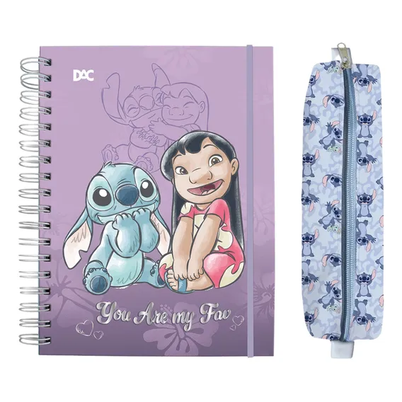 Kit Caderno Smart Stitch + Estojo Elástico Personalizado Dac Foto 1