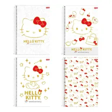 Kit Caderno Univ Cd Hello Kitty 160fls 10 Matérias - 4 Capas Foto  mini 1