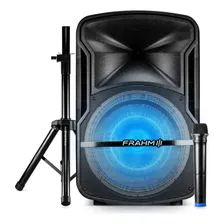 Kit Caixa Amplificadora Frahm Cmf670 Com Tripe E Microfone Cor Preto Potência De Saída Rms 670 W 127/220v Foto  mini 1