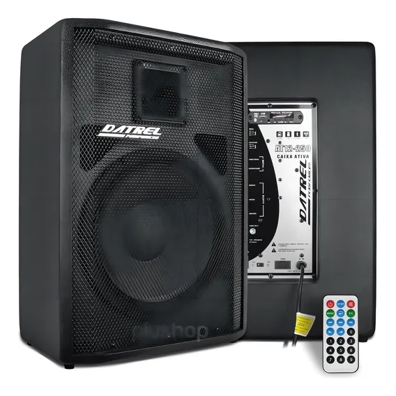 Kit Caixa De Som Ativa Passiva 500w Rms Usb + Cabo 10m Foto 1